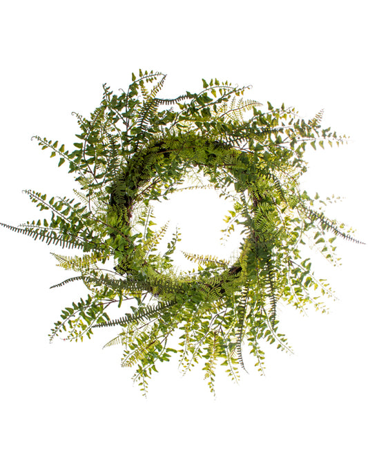 Mixed Fern Wreath