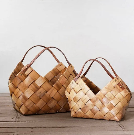 Natural Wood Basket